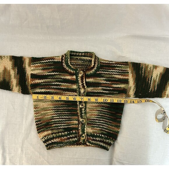 6-12 months Boy/Girl Home Knitted Baby Cardigan Warm, Soft and Comfortable - Picture 2 of 9